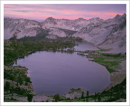 Sunset Above Twin Lakes