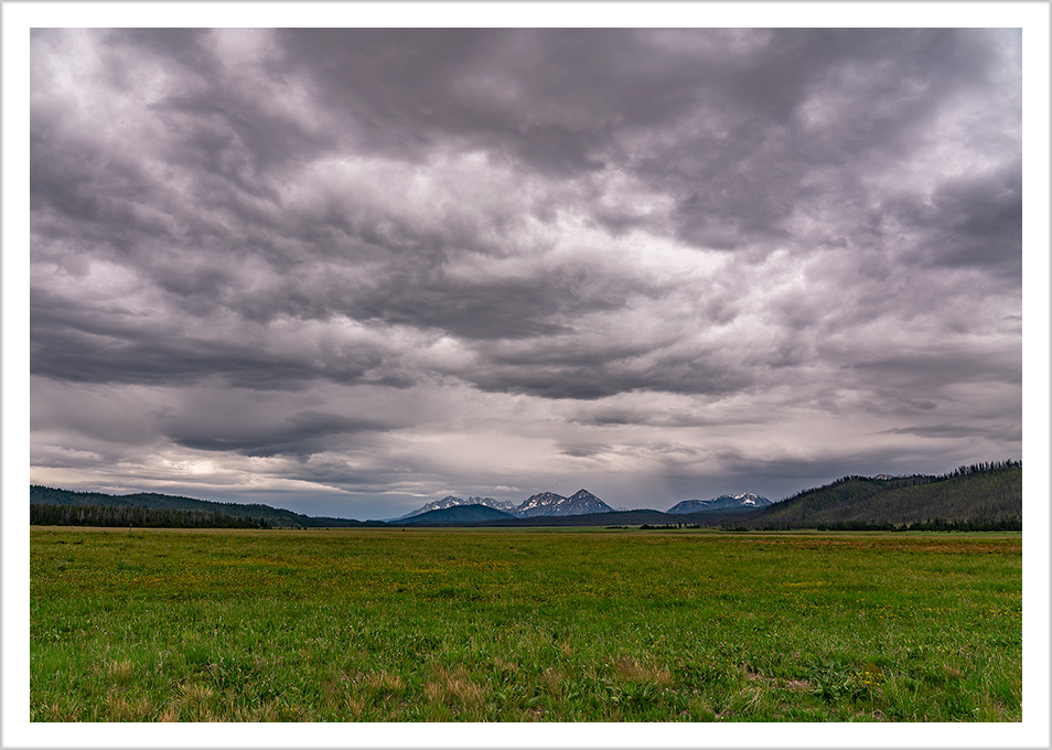 Overcast Sky over Stanley Basin