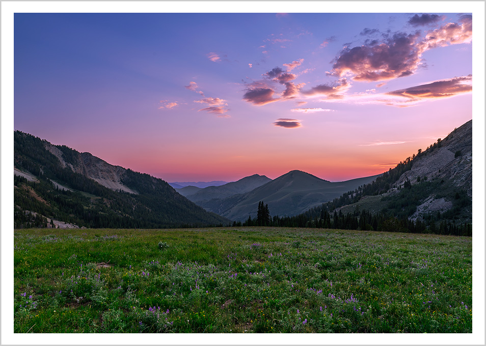 Sunset from Mountain Meadow