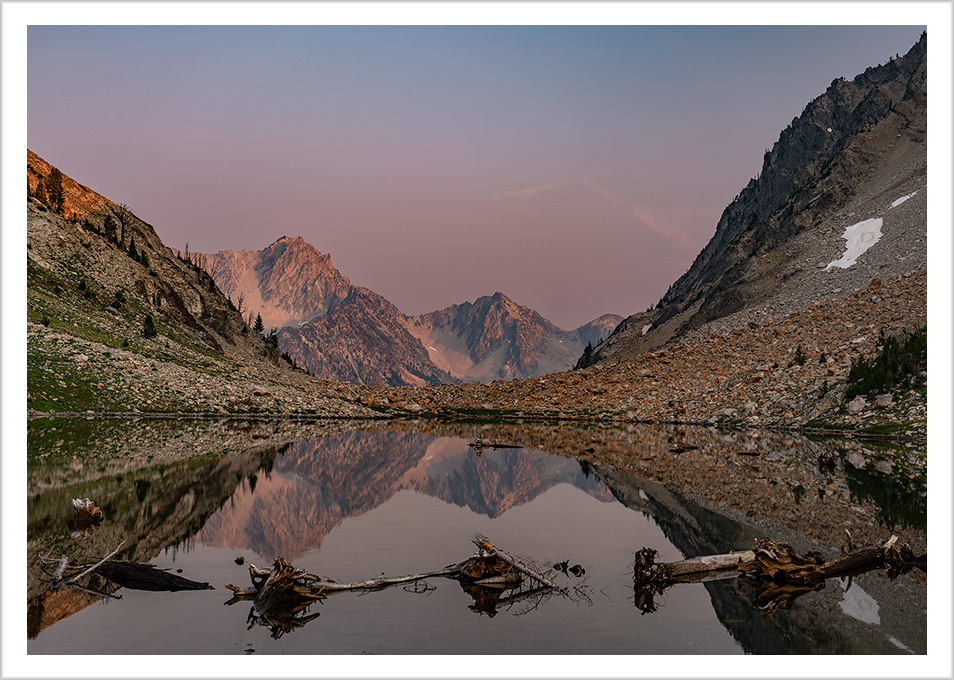 Dusk near Sawtooth Lake