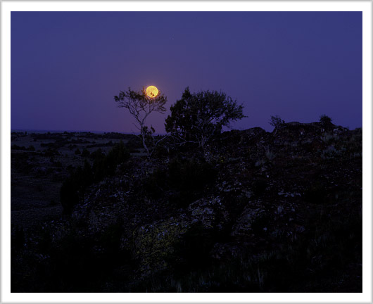 Full Moon and Jupiter over Owyhee Desert