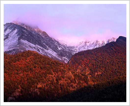 Fall Sunset on Mount Borah