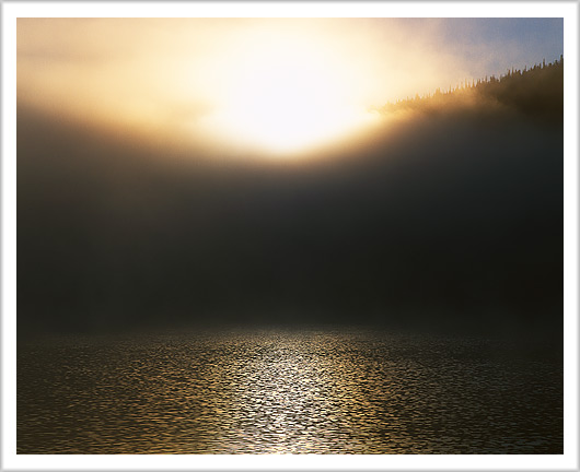 Fog and Sun and Lake