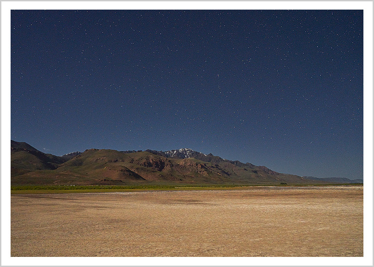 Alvord Desert and Steens Mountain at Night