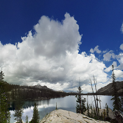 View from the island of Imogene Lake