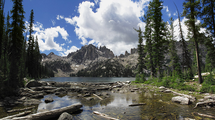 View from the outlet of the middle Baron Lake